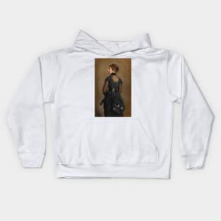 Portrait Of Kate Perugini, Daughter Of Charles Dickens by John Everett Millais Kids Hoodie